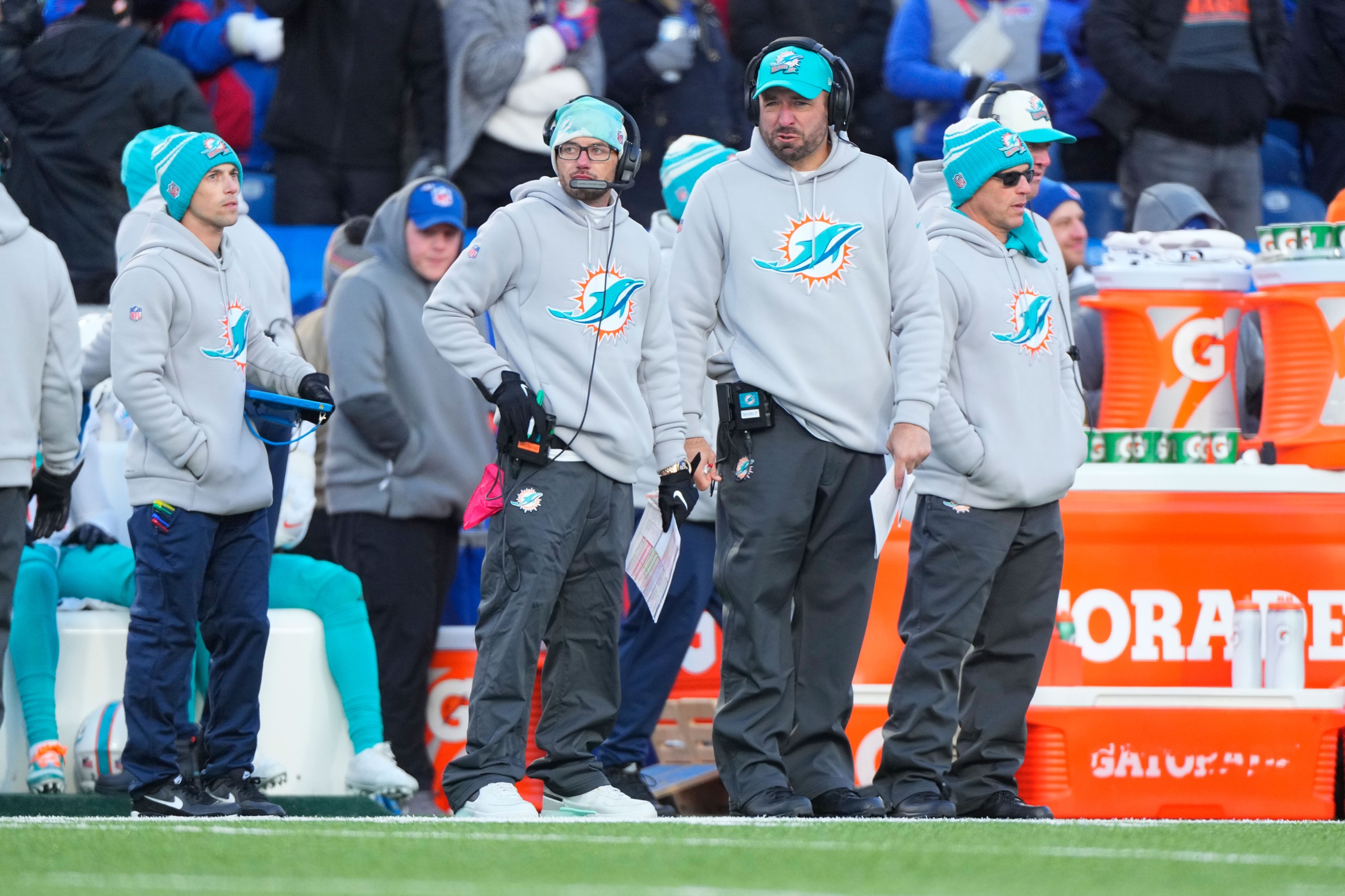 Dolphins offensive coordinator Frank Smith has worked under coach Mike McDaniel, developing the most explosive offense in the NFL.