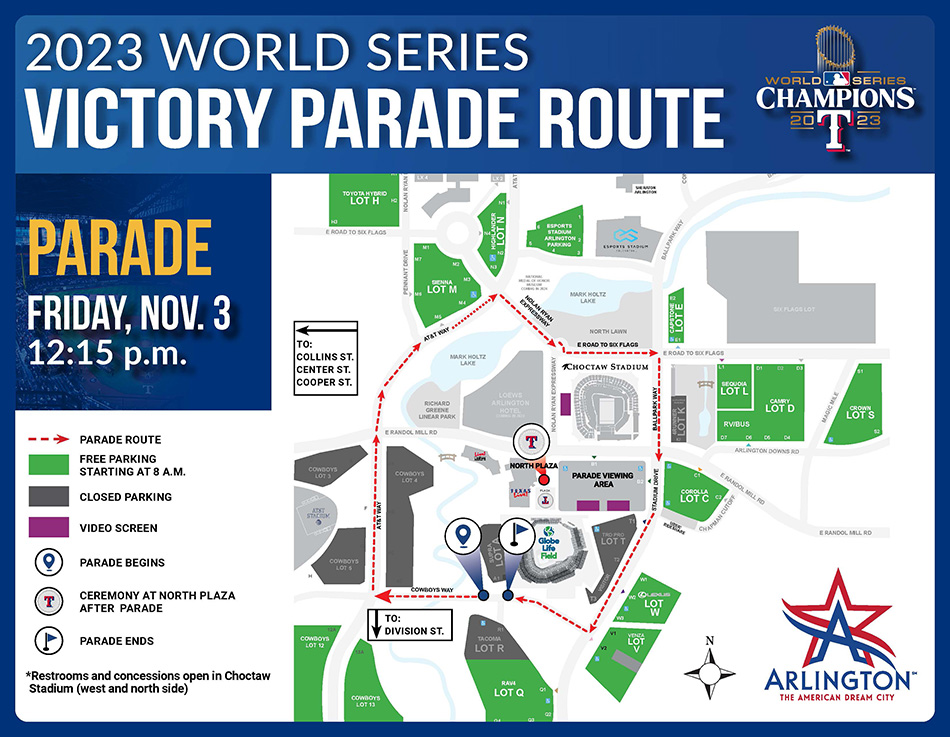 Texas Rangers World Series Victory Parade