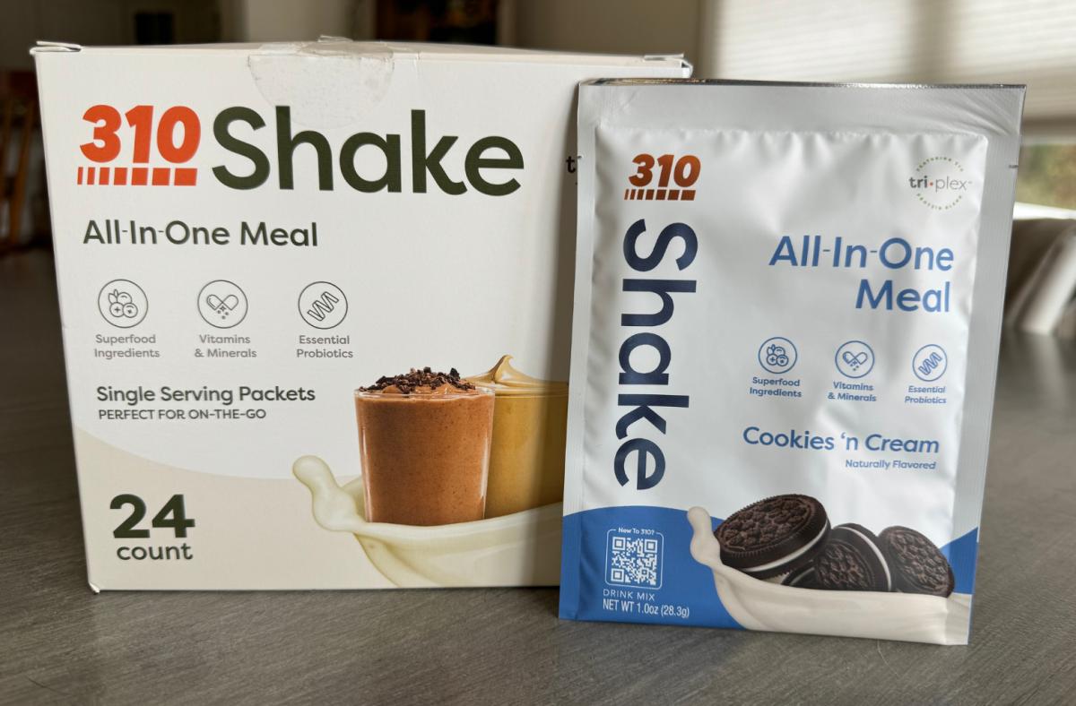 310 meal replacement shake box and packet