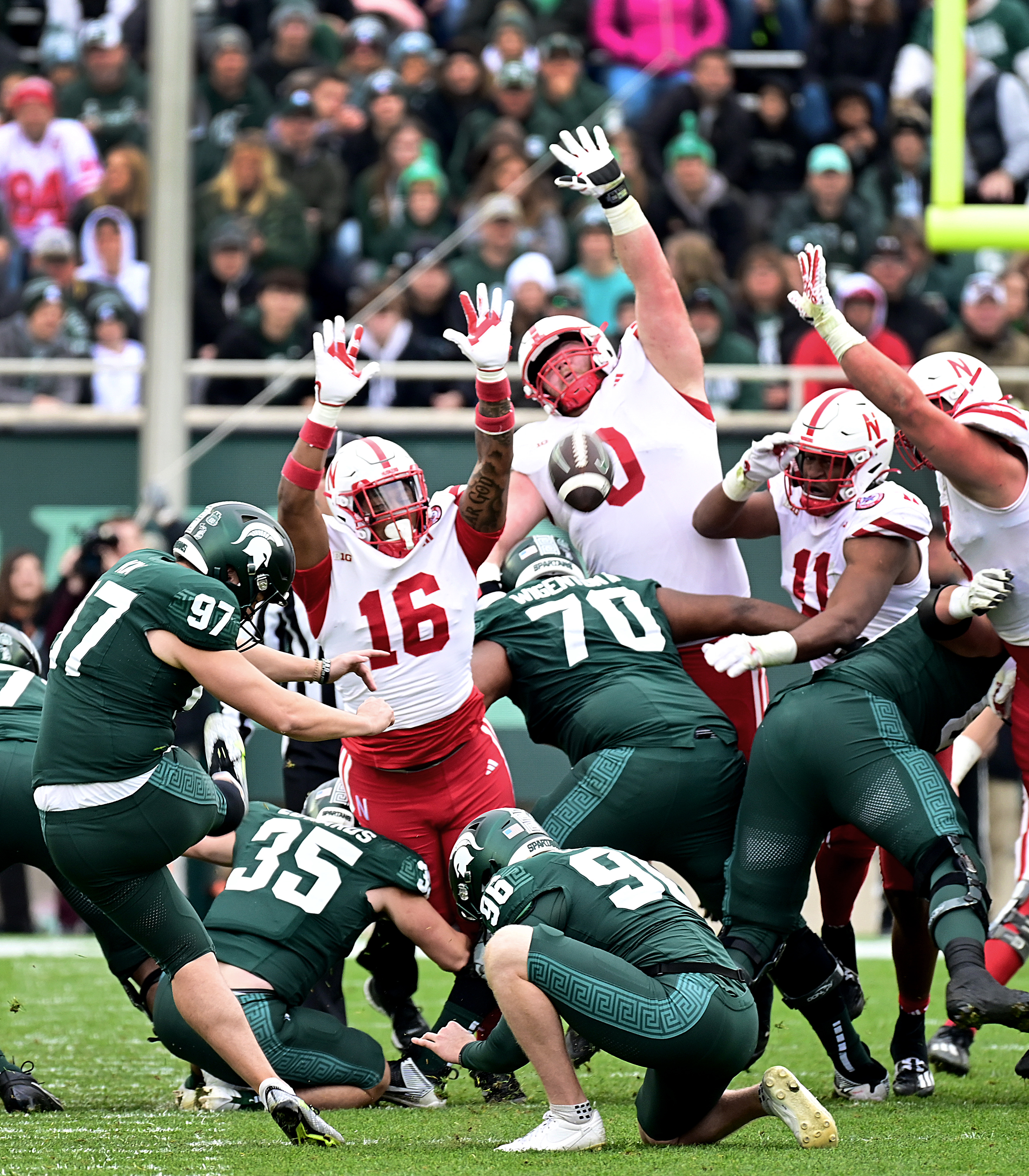 NU vs. MSU 2023 - Jonathan Kim kicks