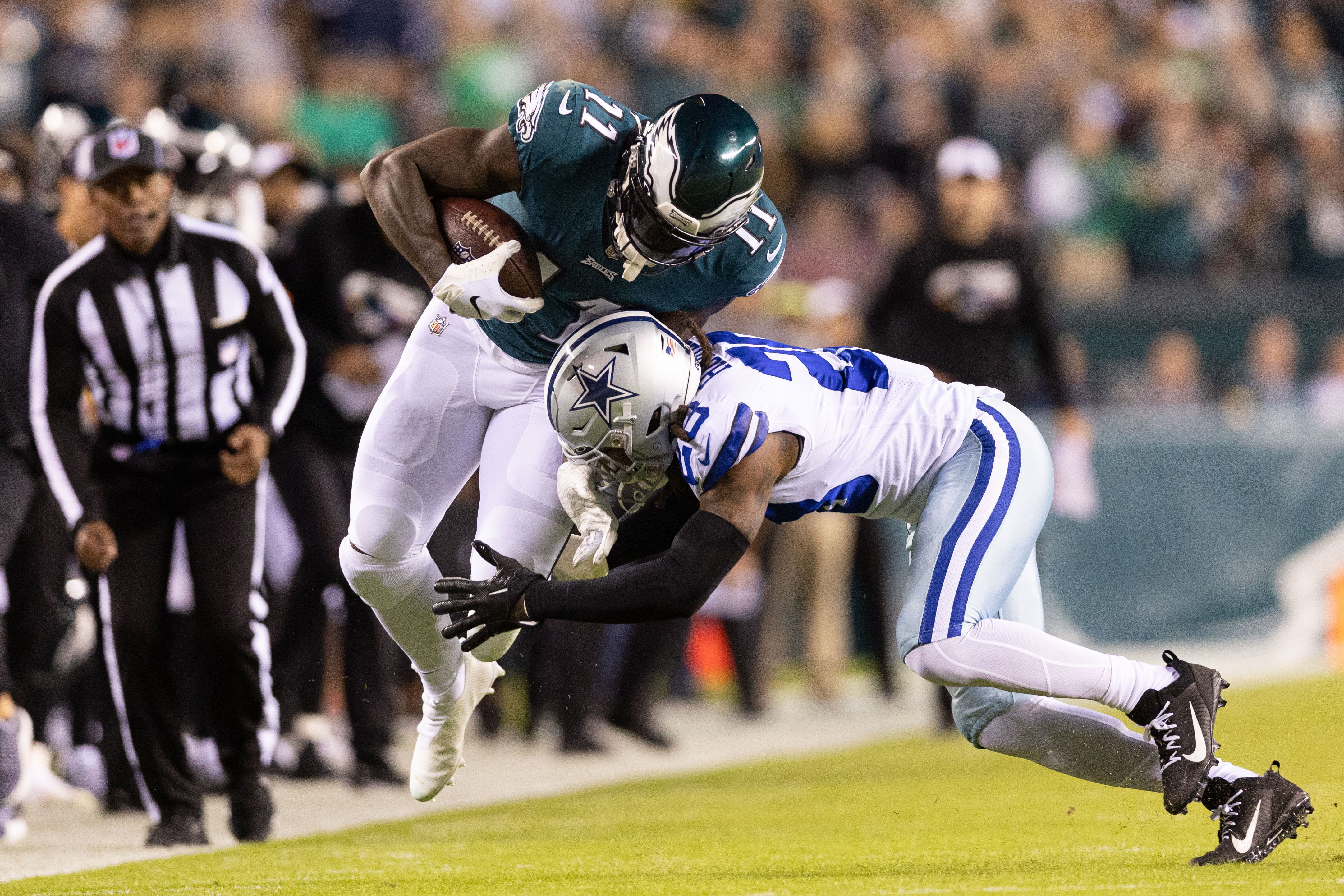 A.J. Brown and the Philadelphia Eagles will take on the Dallas Cowboys in Week 9. 