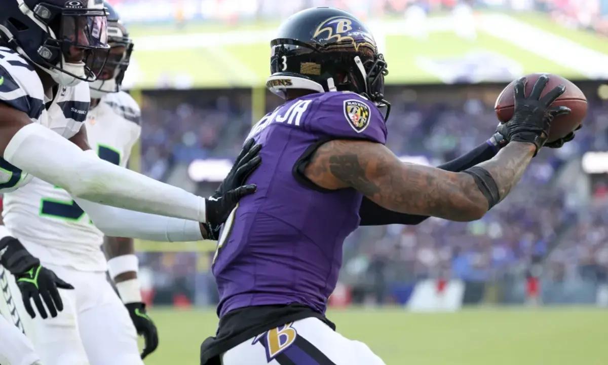 Odell Beckham Jr. has two touchdown catches for the Baltimore Ravens this season. 