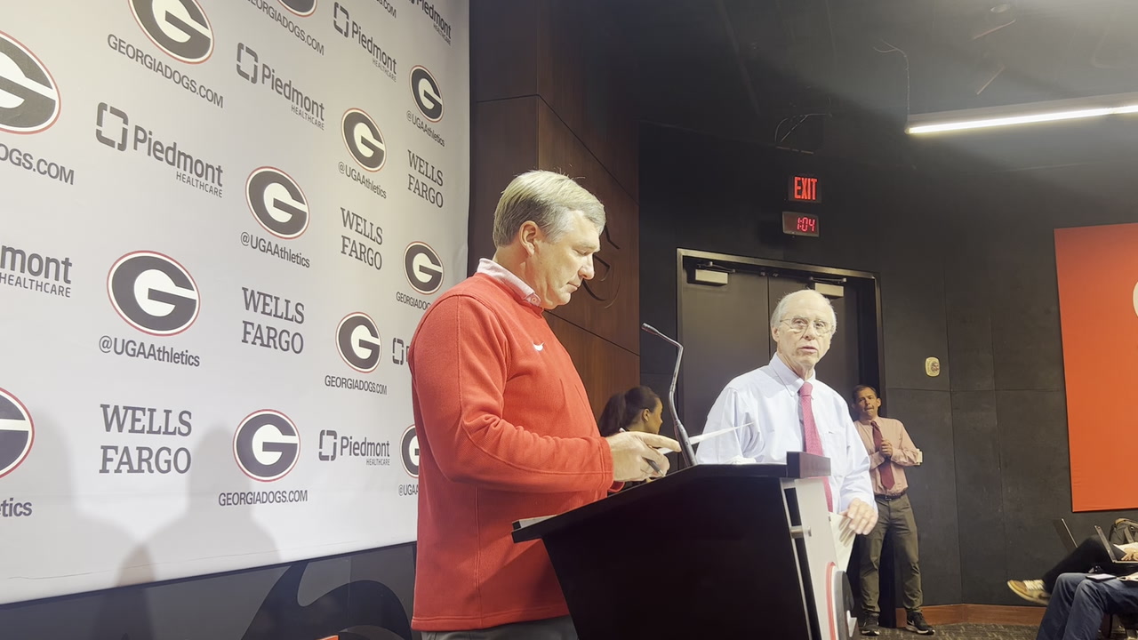 Georgia Head Coach Kirby Smart met with the media on Monday and detailed the challenge that the Ole Miss rushing attack will present the Georgia defense when the two teams square off inside Sanford Stadium on Saturday night.