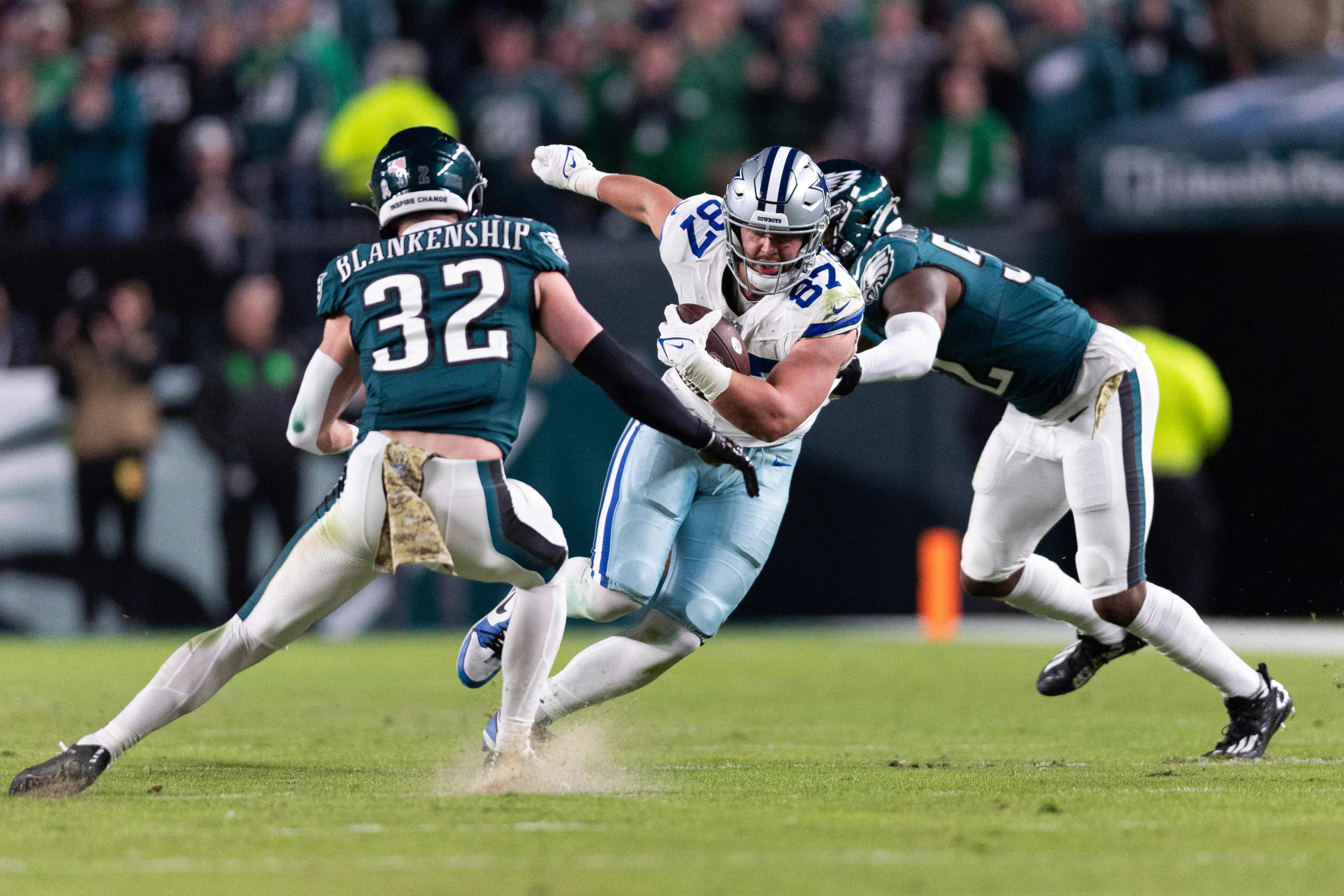 Cowboys tight end Jake Ferguson had his best game of his young career against the Eagles.