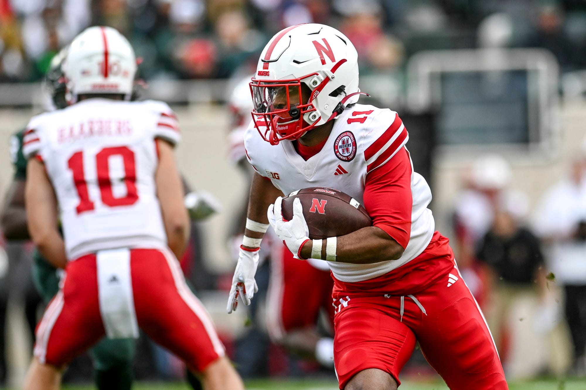 Joshua Fleeks 2023 Nebraska football vs Michigan State USATSI_21816115