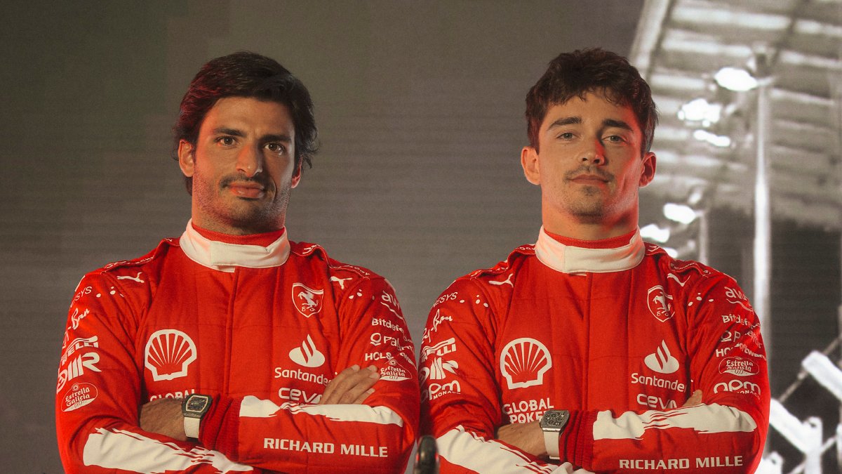 Carlos Sainz - Charles Leclerc - Ferrari - Las Vegas GP Race Suits