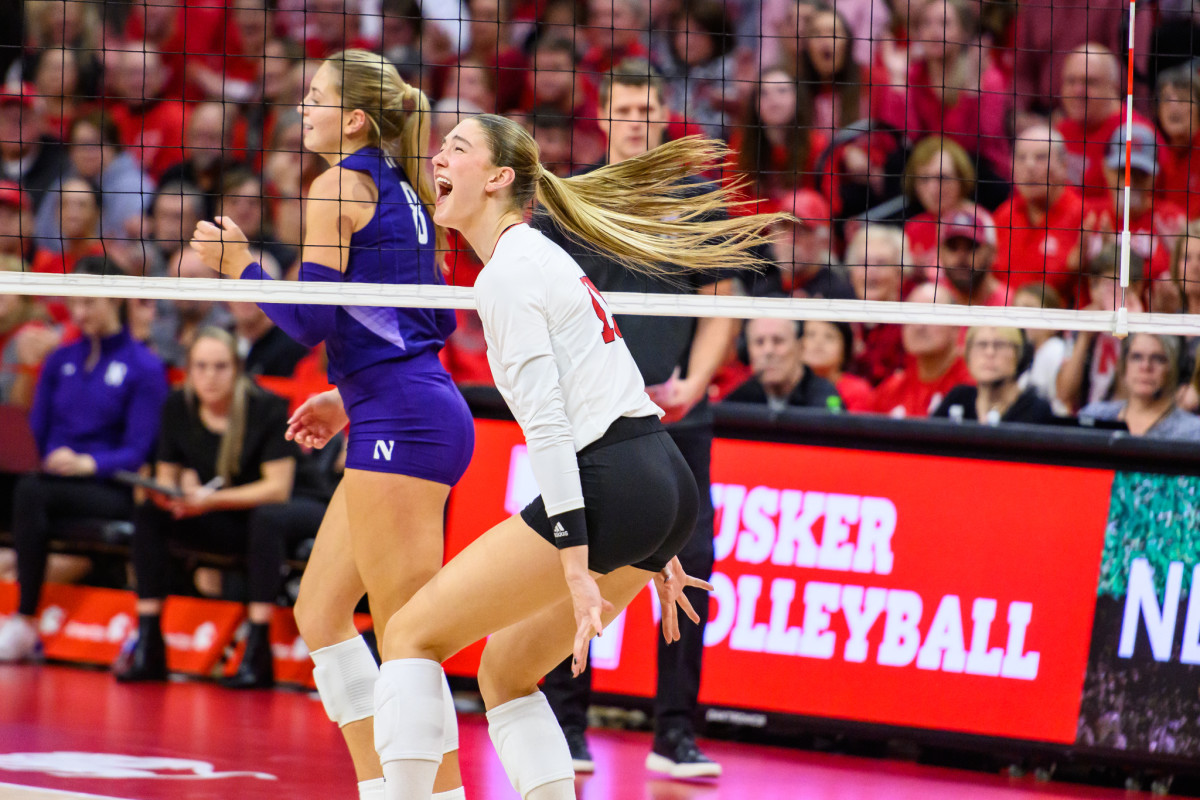 Gallery Nebraska Volleyball Downs Northwestern in Four Sets All Huskers