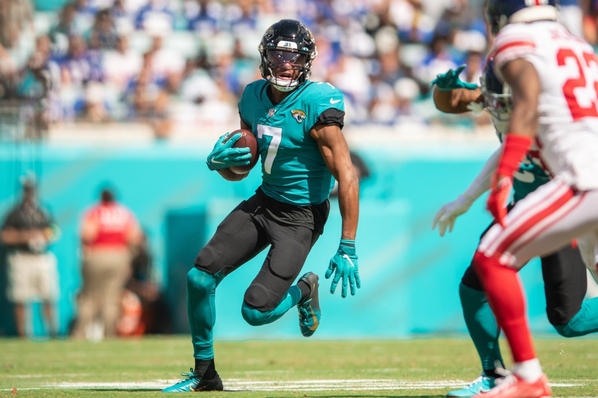 Jacksonville Jaguars vs. San Francisco 49ers Zay Jones Practices For