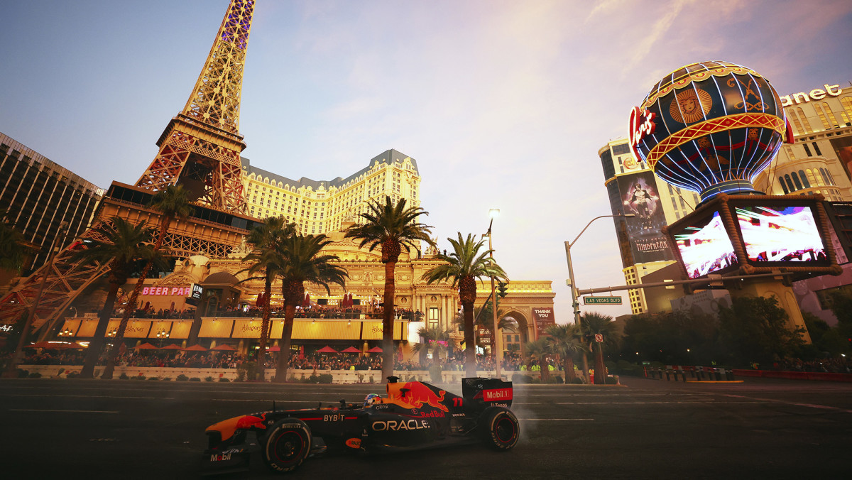 Last fall Red Bull driver Sergio Pérez gave observers a taste of what was to come when he took his car for a quick spin on Las Vegas Boulevard.