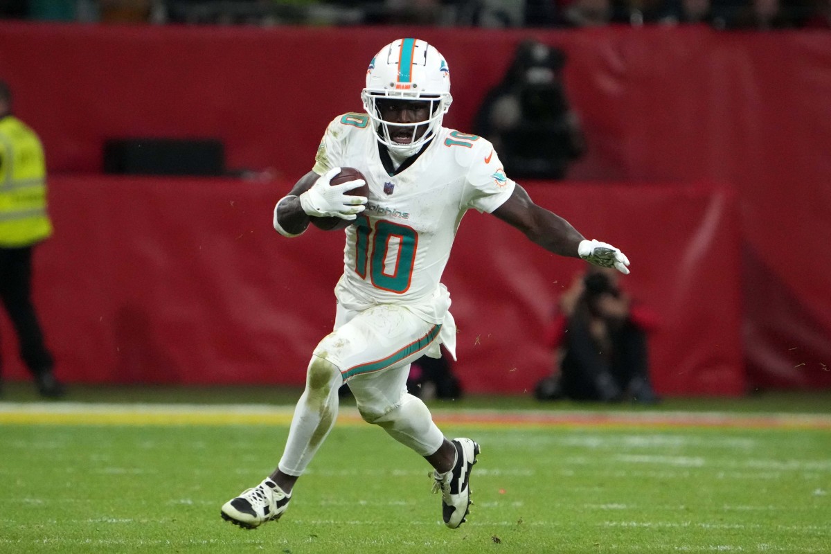 Dolphins receiver Tyreek Hill has a shot at winning NFL MVP as well as Offensive Player of the Year.