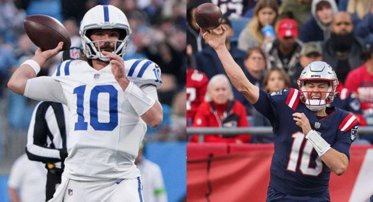 Gardner Minshew and Mac Jones are set to face off in Germany Sunday when the Patriots play the Colts.