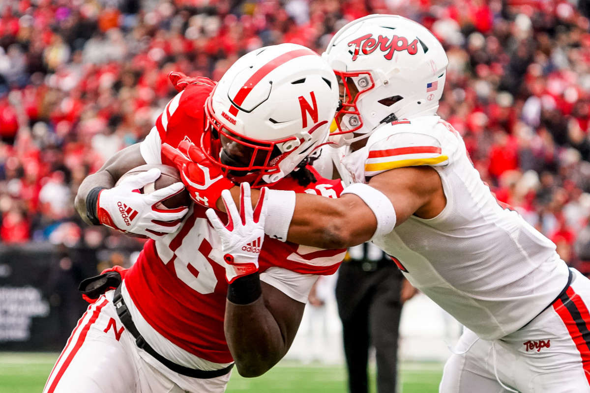 Janiran Bonner TD 3Q 2023 Nebraska vs Maryland football USATSI_21873917