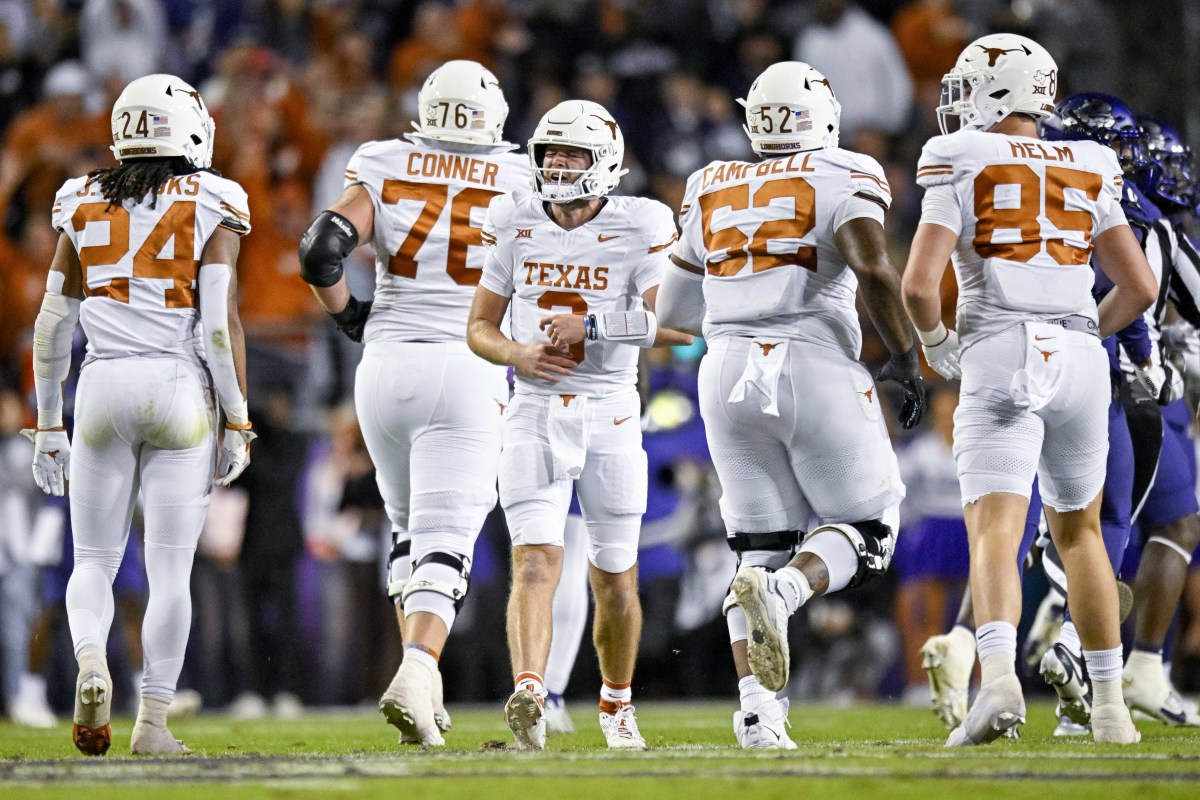 Texas quarterback Quinn Ewers against TCU