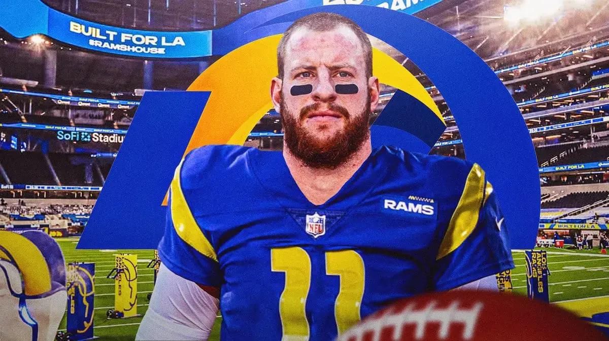 Los Angeles Rams quarterback Carson Wentz