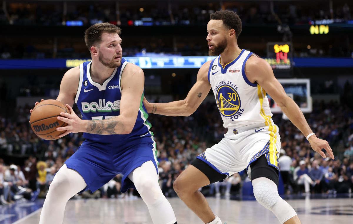 Luka Doncic and Steph Curry face off.