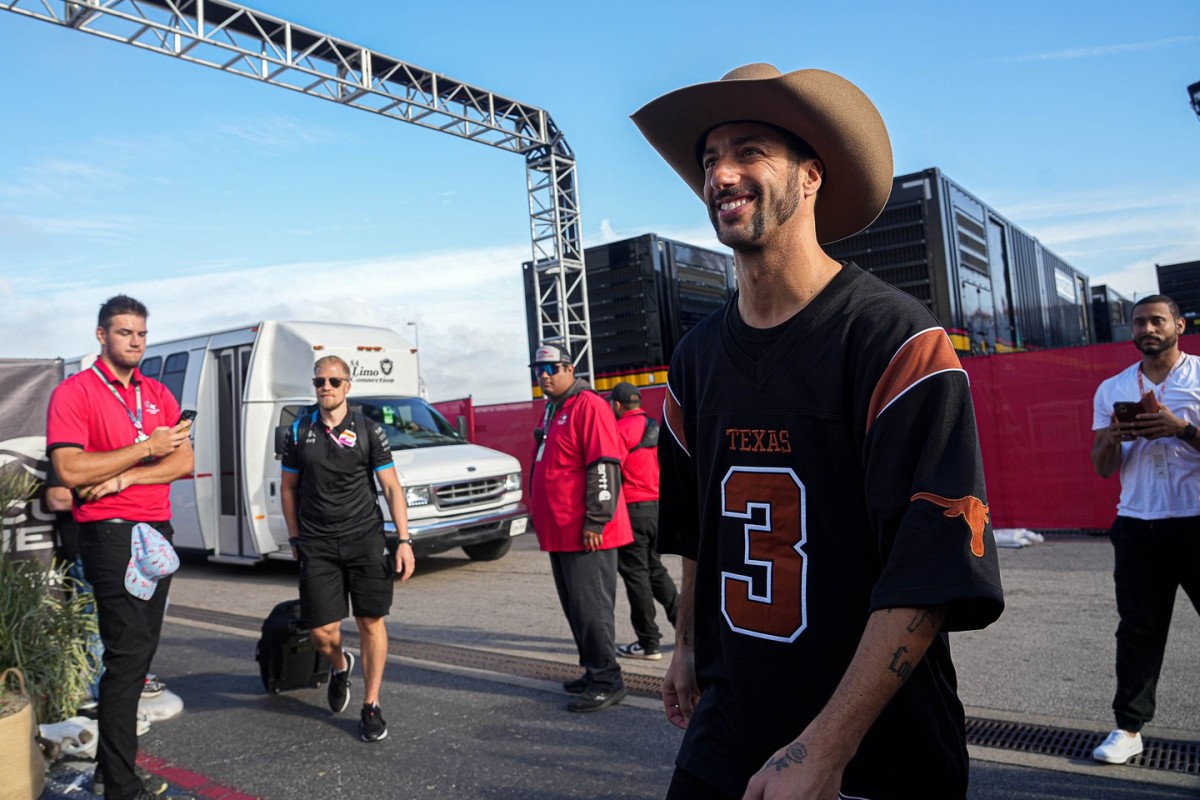 Daniel Ricciardo llegando a Las Vegas Nevada
