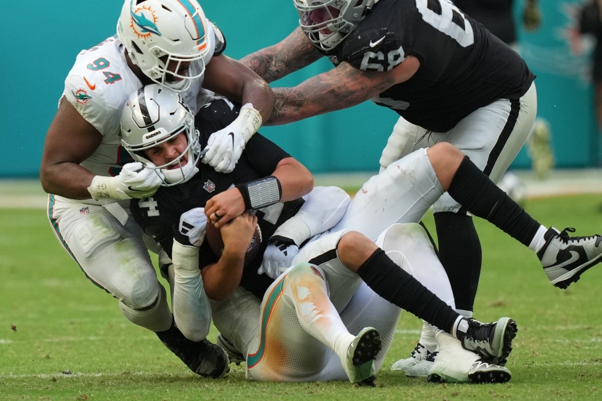 The Miami Dolphins narrowly escaped the gritty Las Vegas Raiders tonight.