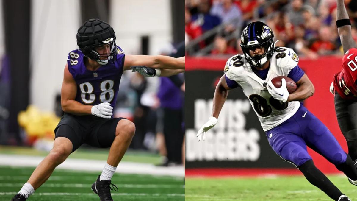 Ravens tight ends Isaiah Likely and Charlie Kolar loom as important cogs in the offense with Mark Andrews out for the season.