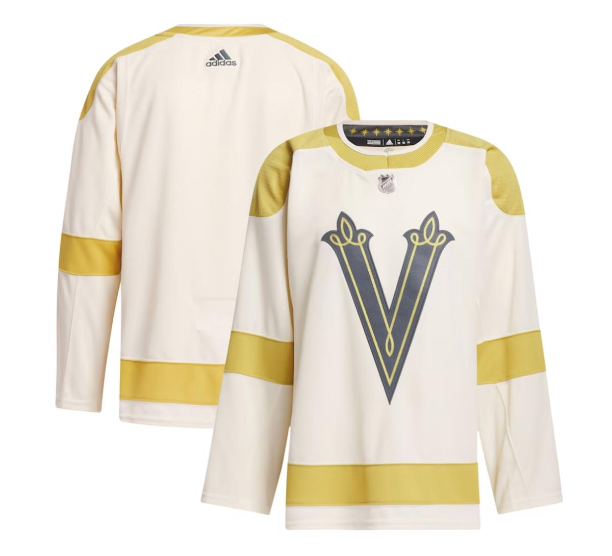 Men's Vegas Golden Knights adidas Cream 2024 NHL Winter Classic Primegreen Authentic Jersey - $189.99