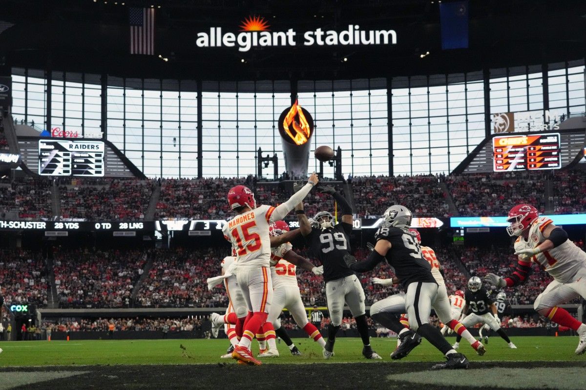The Las Vegas Raiders will face the Kansas City Chiefs for the first time this season on Sunday.