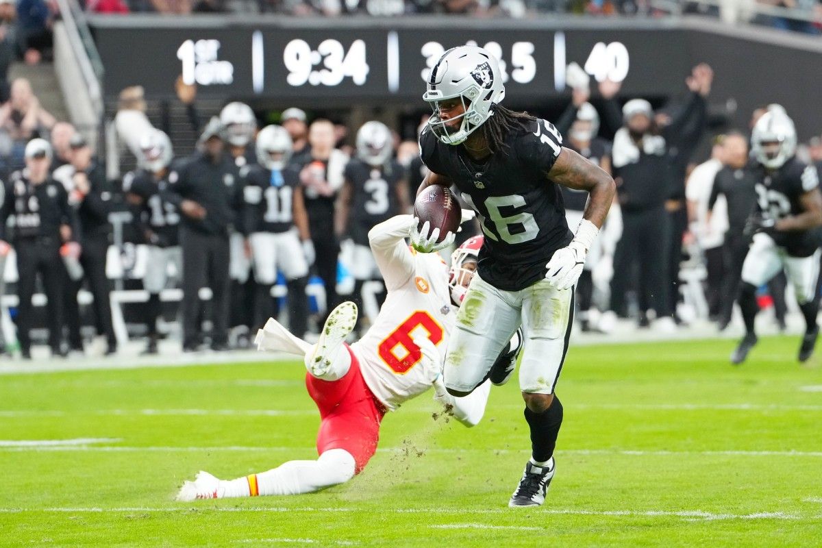 Las Vegas Raiders wide receiver Jakobi Meyers has been essential for their offense.