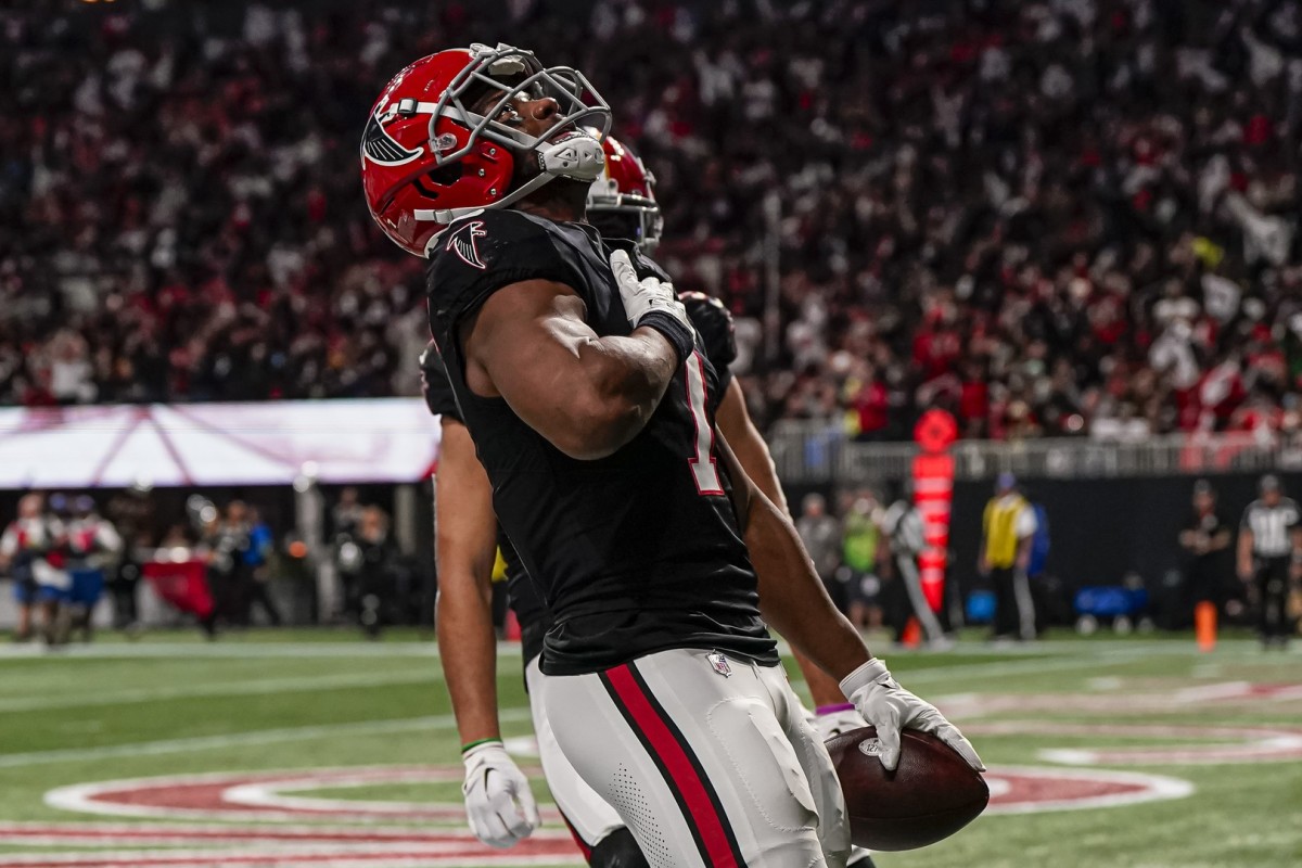 Falcons running back Bijan Robinson rushed for 91 yards and a touchdown and had three catches for 32 yards and another score against the Saints in Week 12.