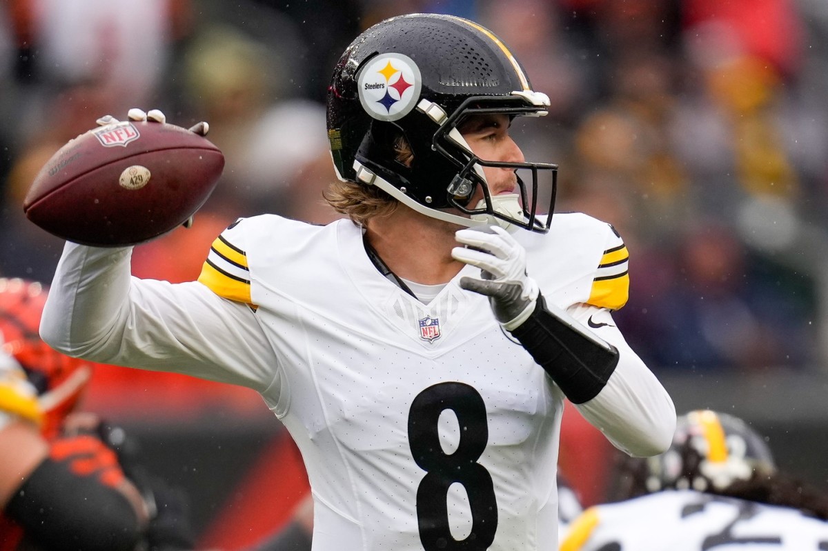 Steelers quarterback Kenny Pickett threw for 278 yards in Pittsburgh's 16-10 win over the Bengals in Week 12.