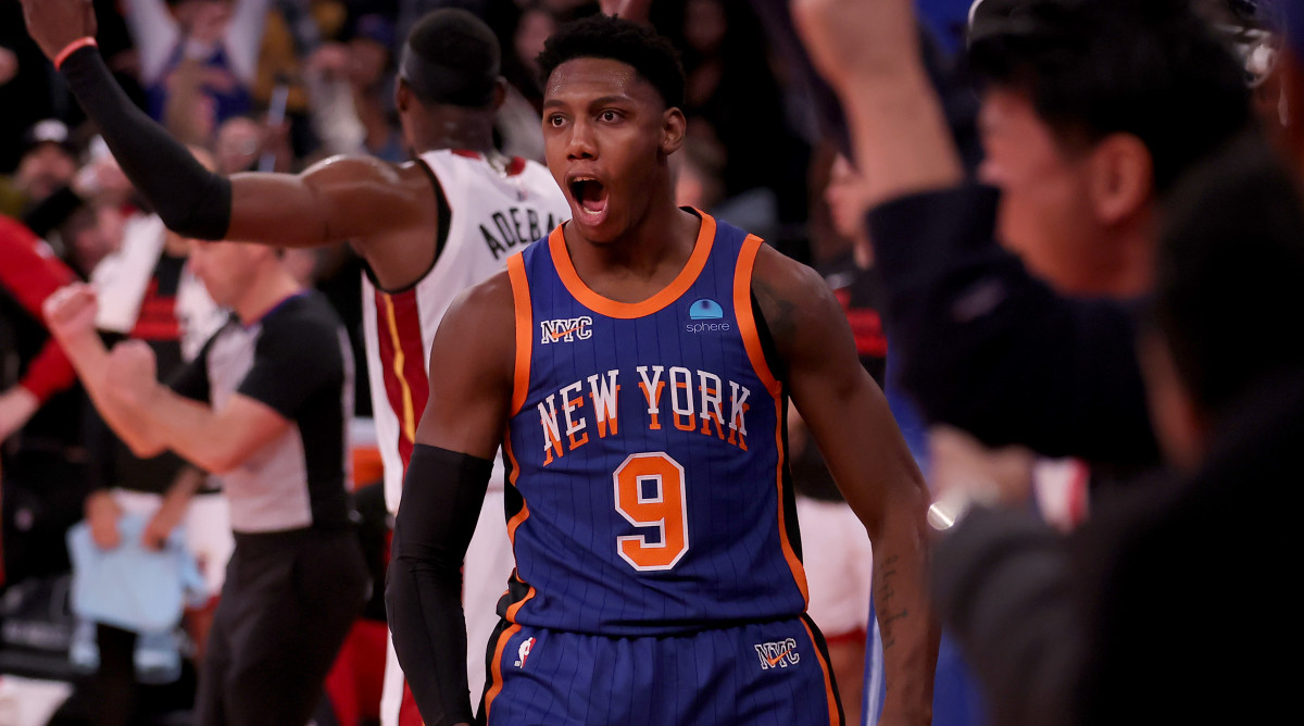 New York Knicks guard RJ Barrett.