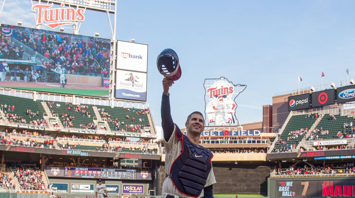 Joe Mauer during his last season.