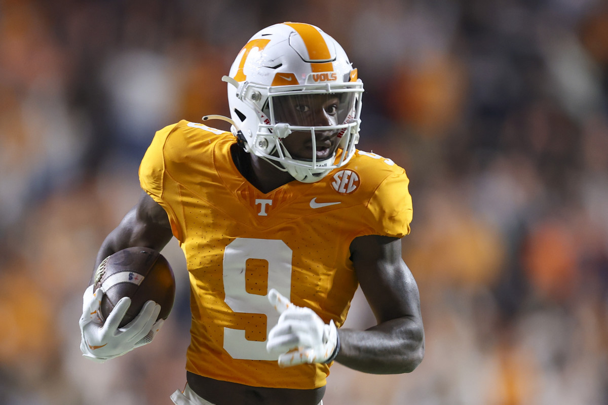 Tennessee Volunteers WR Ramel Keyton during the win over Vanderbilt. (Photo by Randy Sartin of USA Today Sports)