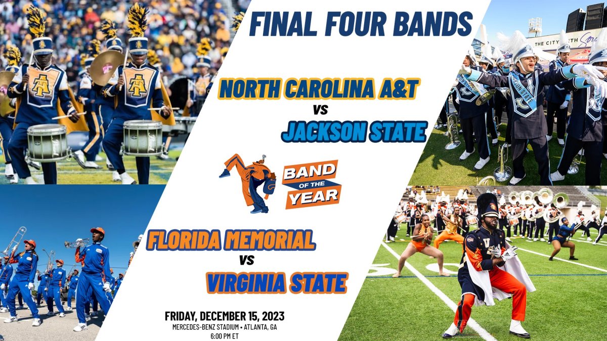HBCU National Bands Of The Year The Final Four 2023 HBCU Legends