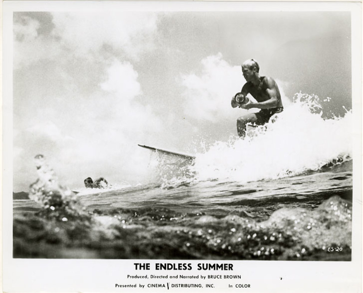 Bruce Brown filming The Endless Summer