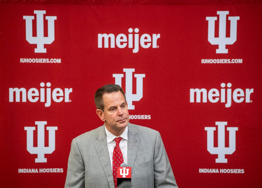 Indiana's newly announced head coach of football Curt Cignetti speaks to the media on Friday, Dec. 1, 2023.