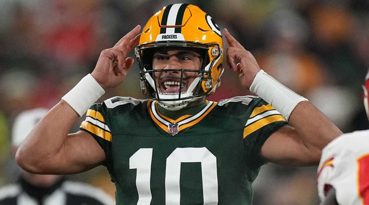 Packers quarterback Jordan Love has improved steadily in his first year replacing Aaron Rodgers as the starter.