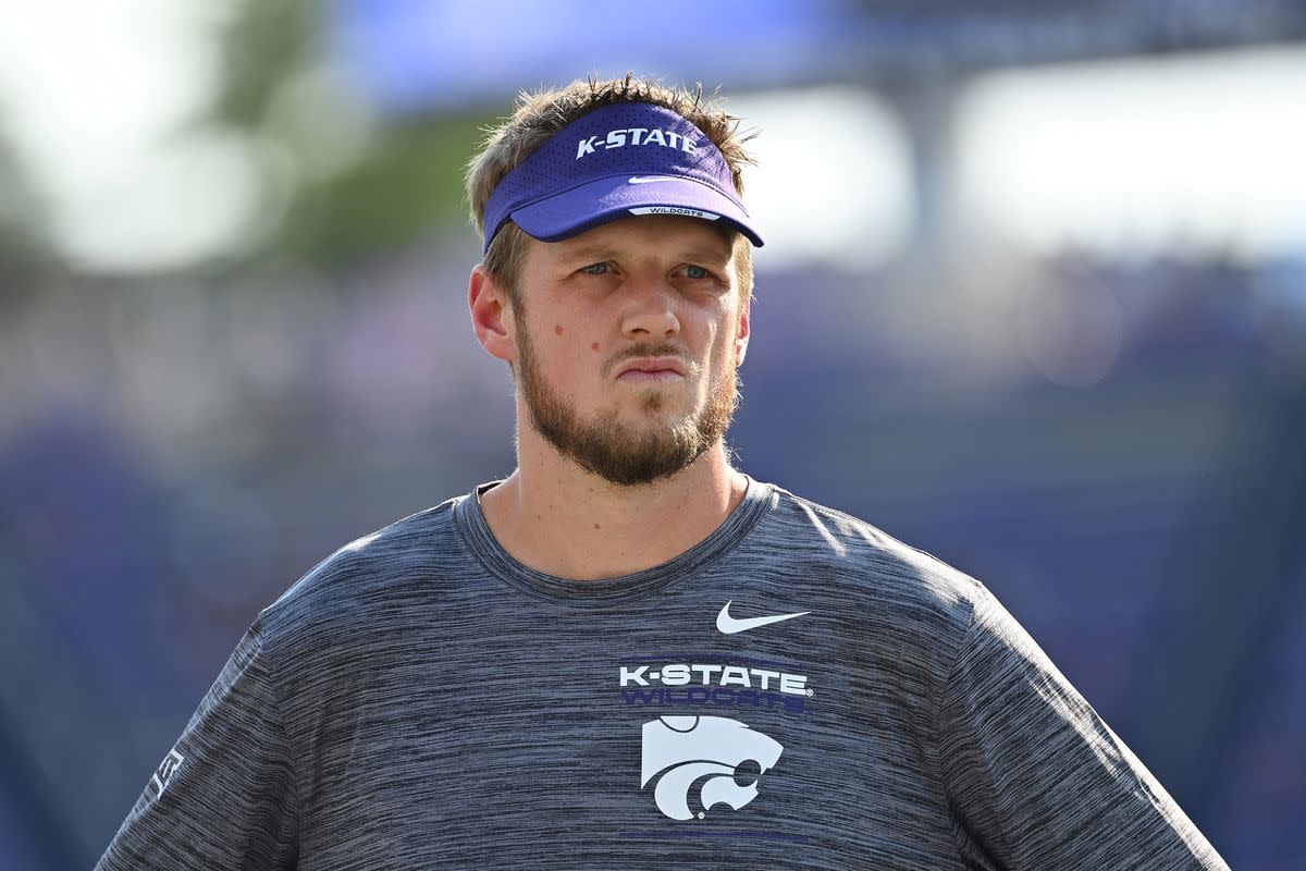 Kansas State's offensive coordinator Collin Klein 