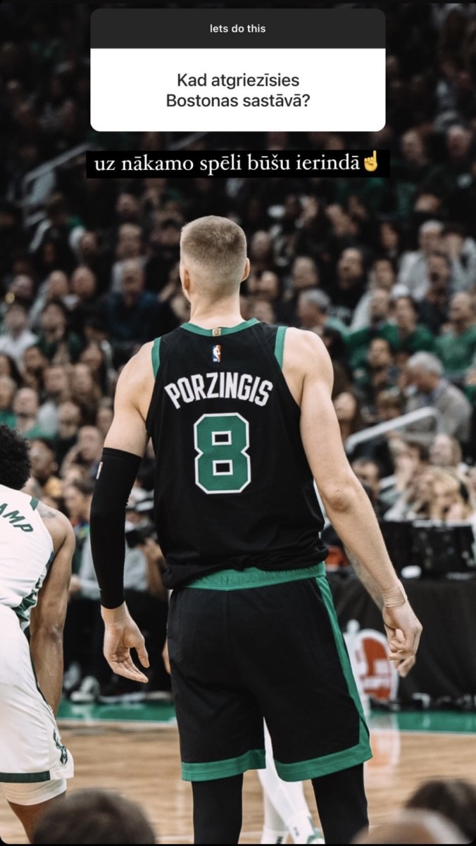 Kristaps Porzingis anticipates a return to the Celtics lineup for Friday's game vs. the New York Knicks.