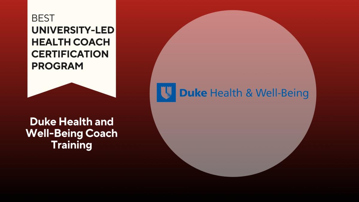 Best University-Led Program: Duke Health and Well-Being logo on red background