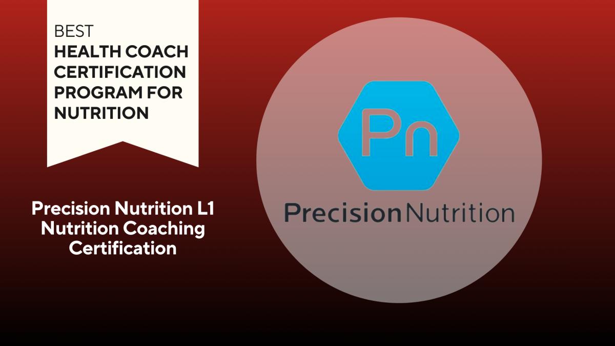 Best Program for Nutrition: Precision Nutrition logo on red background