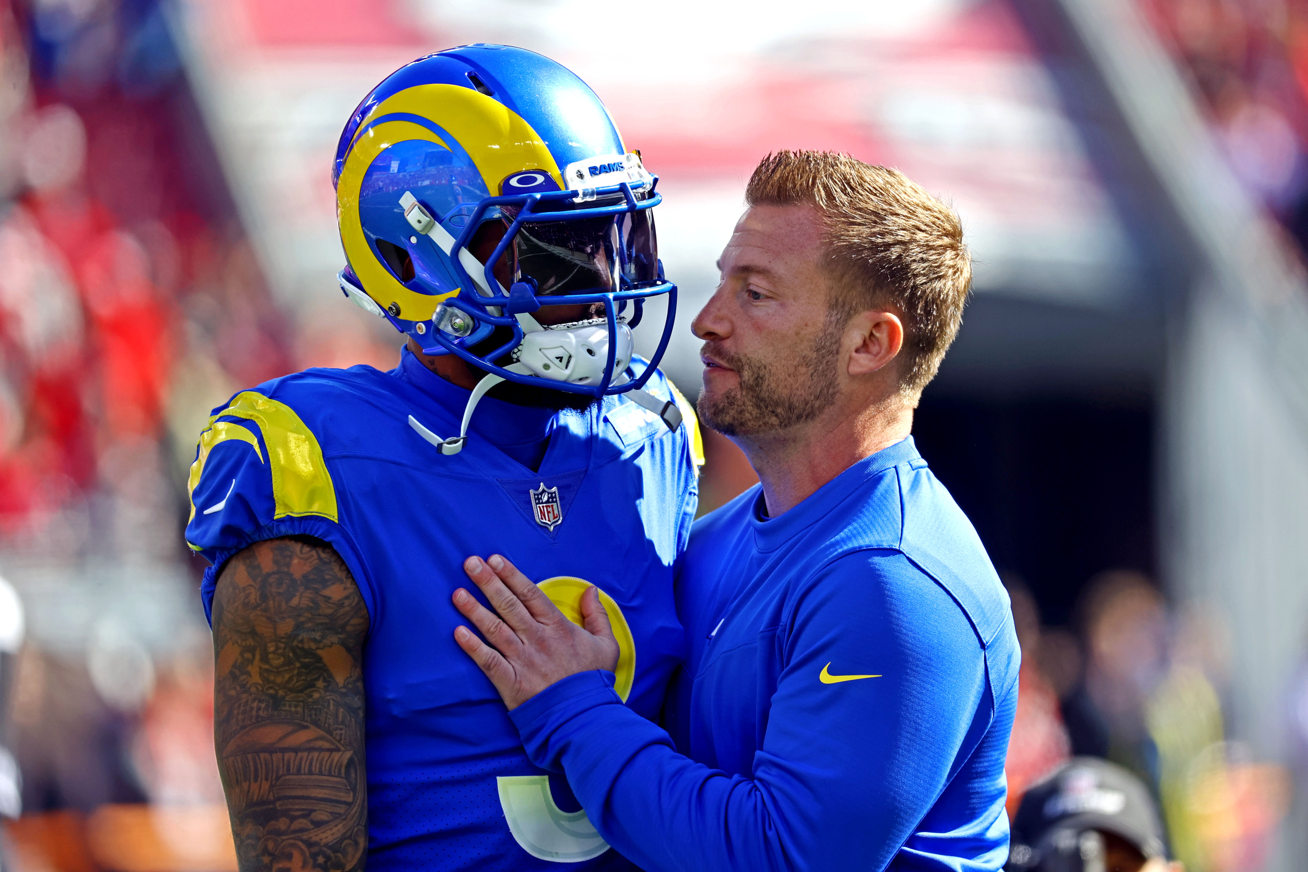 Odell Beckham Jr. spent part of the 2021 season with Sean McVay and the Los Angeles Rams. 