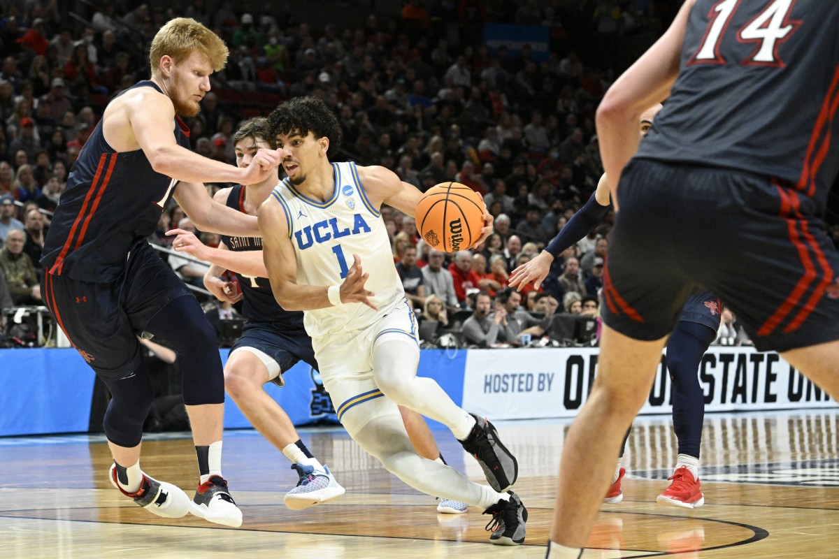 UCLA Basketball Jules Bernard Helps Bruins Celebrate Huge NBA