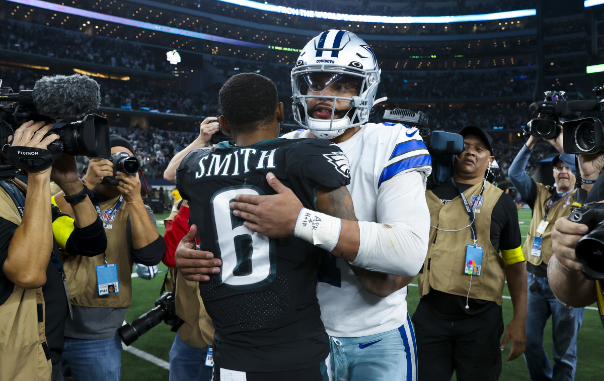 DeVonta Smith and the Philadelphia Eagles will face off with Dak Prescott and the Dallas Cowboys on Sunday Night Football. 