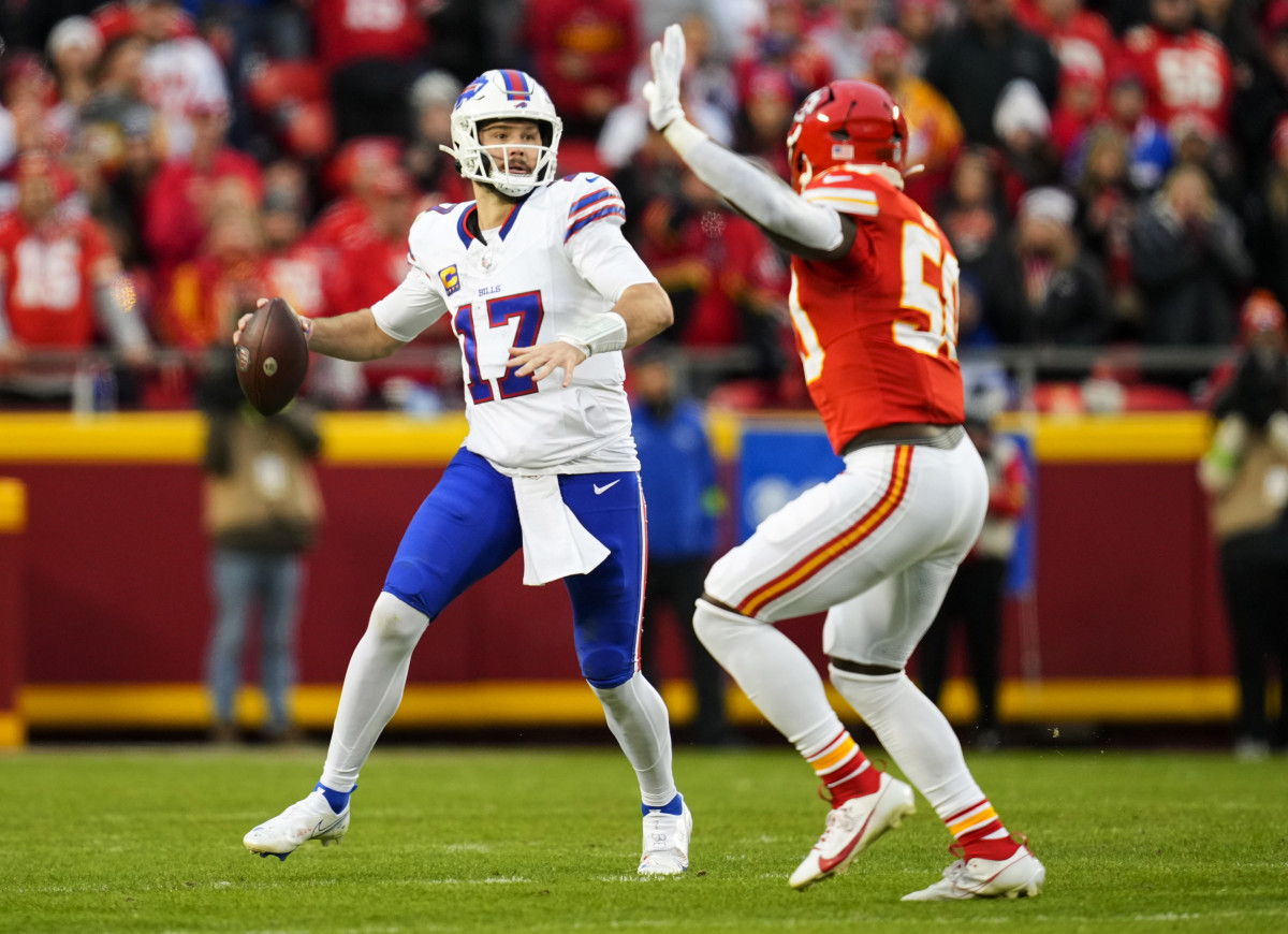 Josh Allen accounted for both of the Bills' touchdowns against the Chiefs. 