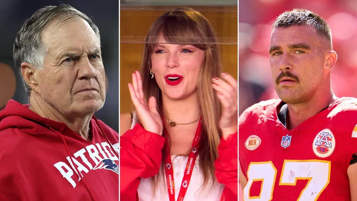 Bill Belichick is in no mood to discuss Taylor Swift or Travis Kelce these days.