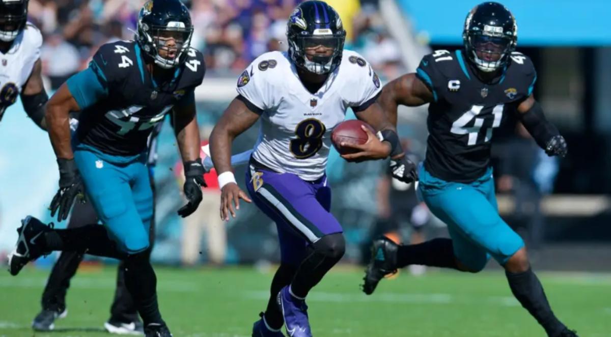 Lamar Jackson and the Ravens tackle the Jacksonville Jaguars on Sunday night.