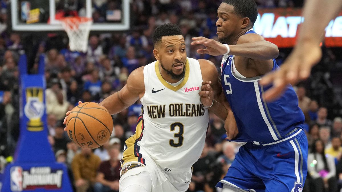 New Orleans Pelicans guard CJ McCollum.