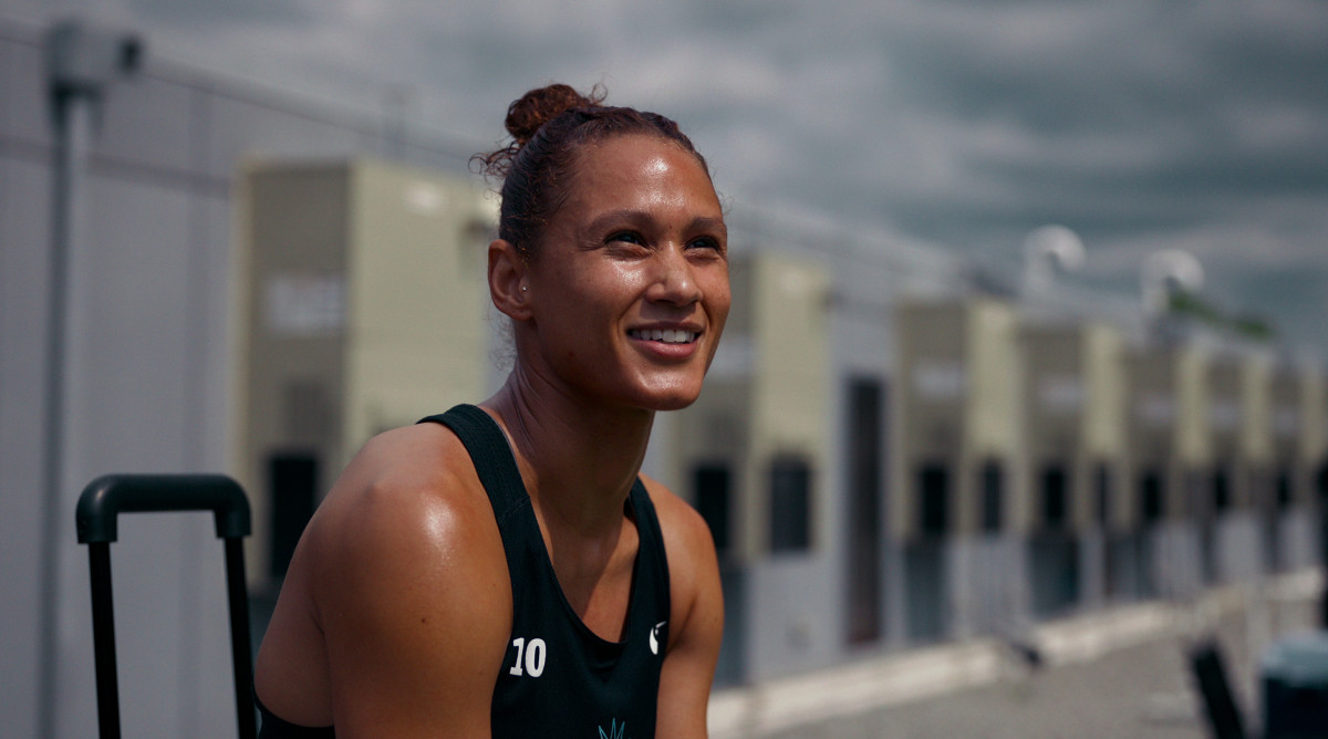 Lynn Williams during training