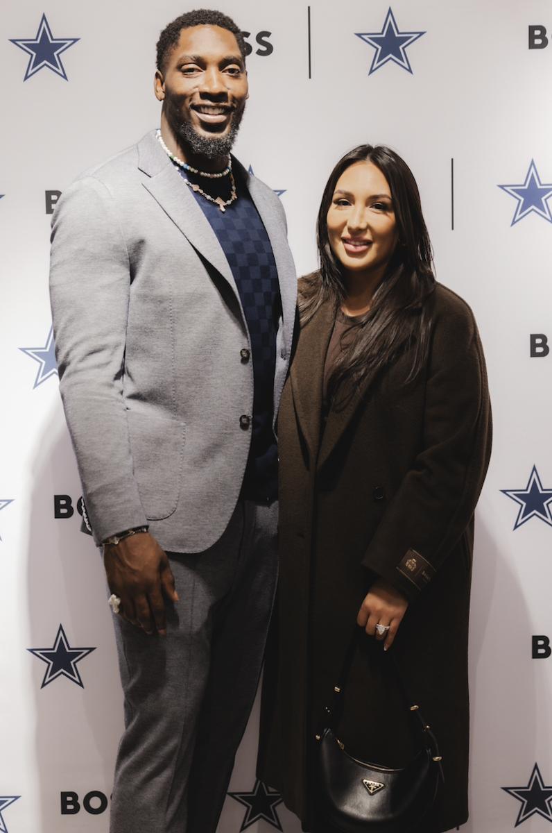 DeMarcus and Sasha Lawrence at Hugo Boss In Dallas