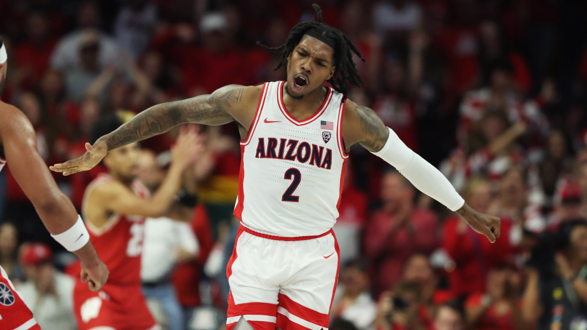 Arizona Wildcats guard Caleb Love.