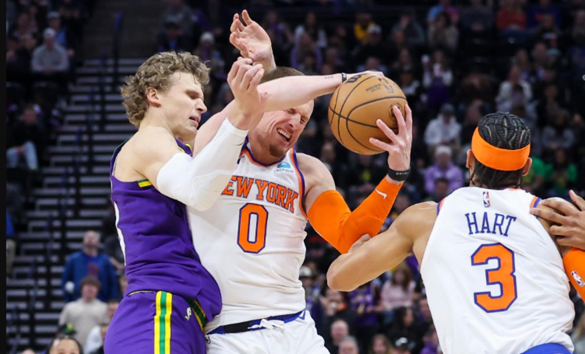 Donte DiVincenzo (0) endured a brutal loss to the Lauri Markkanen and the Utah Jazz on Wednesday night
