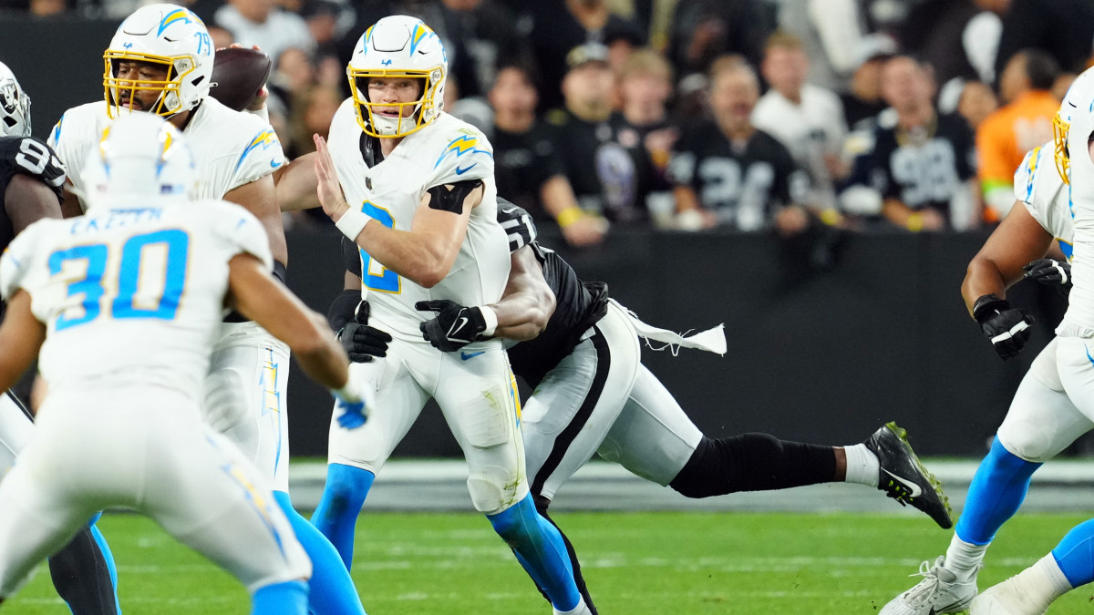 Los Angeles Chargers quarterback Easton Stick.